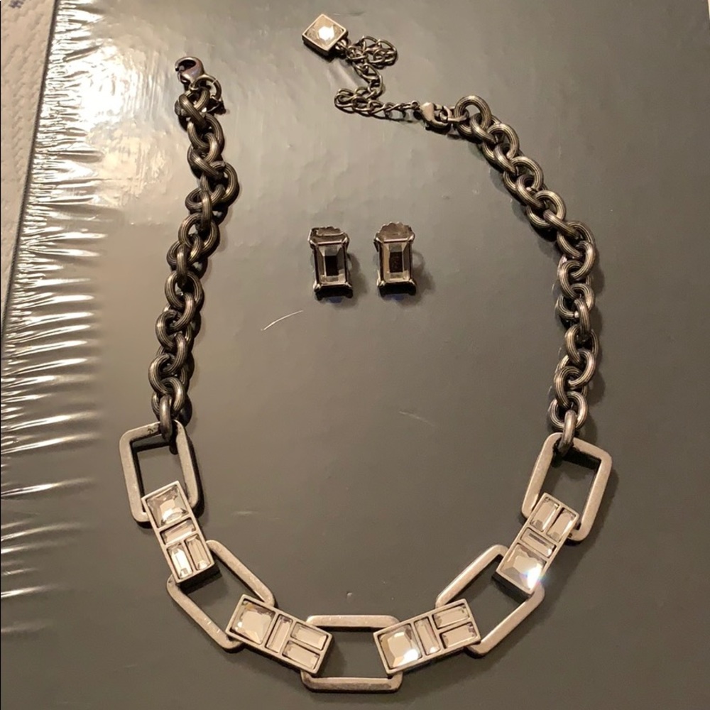 Lia Sophia necklace and earring set